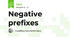 Negative prefixes