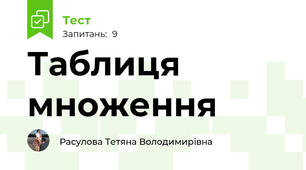Таблиця множення