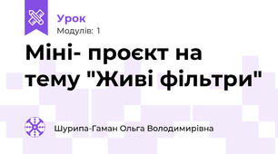 Міні- проєкт на тему "Живі фільтри"