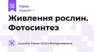 Живлення рослин. Фотосинтез