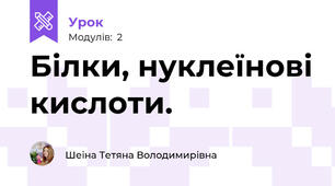 Білки, нуклеїнові кислоти.