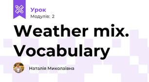 Weather mix. Vocabulary
