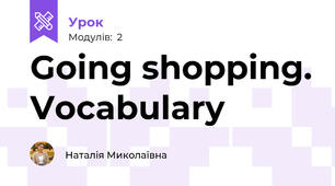 Going shopping. Vocabulary