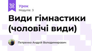 Види гімнастики (чоловічі види)