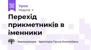 Перехід прикметників в іменники