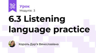 6.3 Listening language practice