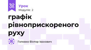 графік рівноприскореного руху