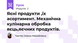 Яєні продукти ,їх асортимент. Механічна кулінарна обробка яєць,яєчних продуктів.