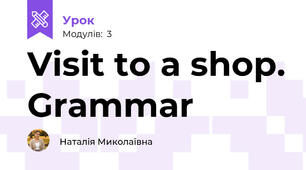 Visit to a shop. Grammar