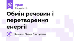 Обмін речовин і перетворення енергії