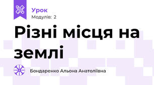 Різні місця на землі
