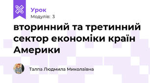 вторинний та третинний сектор економіки країн Америки