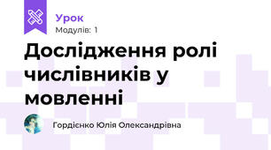 Дослідження ролі числівників у мовленні