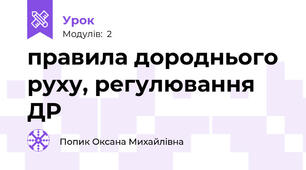 правила дороднього руху, регулювання ДР