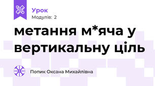 метання м*яча у вертикальну ціль