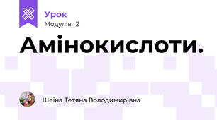 Амінокислоти.