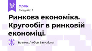 Ринкова економіка. Кругообіг в ринковій економіці.