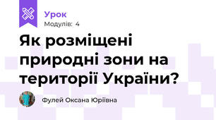 Як розміщені природні зони на території України?
