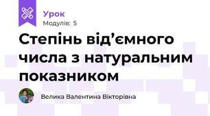 Степінь від’ємного числа з натуральним показником