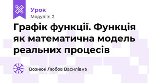Графік функції. Функція як математична модель  реальних процесів
