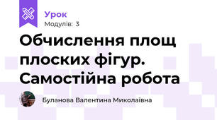 Обчислення площ плоских фігур. Самостійна робота