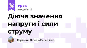 Діюче значення  напруги і сили струму