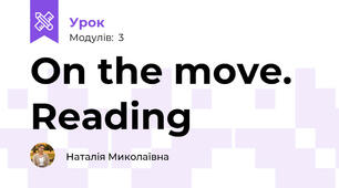 On the move. Reading