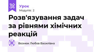 Розв'язування задач за рівнями хімічних реакцій