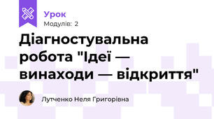 Діагностувальна робота "Ідеї — винаходи — відкриття"