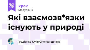 Які взаємозв*язки існують у природі