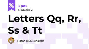 Letters Qq, Rr, Ss & Tt