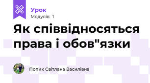 Як співвідносяться права і обов"язки