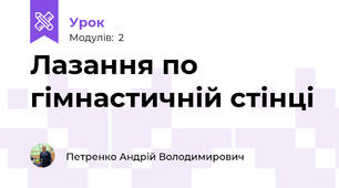 Лазання по гімнастичній стінці
