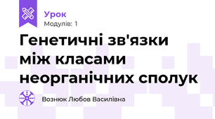 Генетичні зв'язки між класами неорганічних сполук