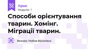  Способи орієнтування тварин. Хомінг. Міграції тварин. 