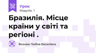 Бразилія. Місце країни у світі та регіоні .