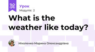 What is the weather like today?