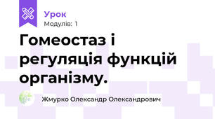 Гомеостаз і регуляція функцій організму.