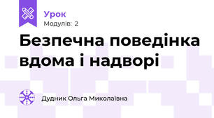 Безпечна поведінка вдома і надворі