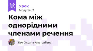 Кома між однорідними членами речення