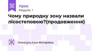 Чому природну зону назвали лісостеповою?(продовження)