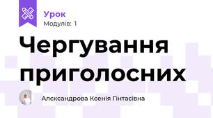 Чергування приголосних