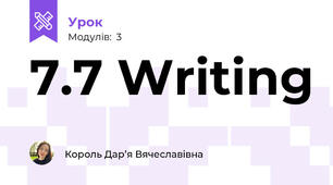 7.7 Writing