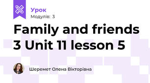 Family and friends 3 Unit 11 lesson 5