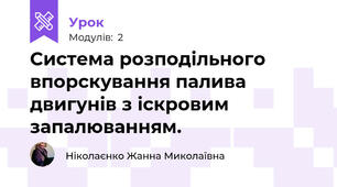 Система розподільного впорскування палива двигунів з іскровим запалюванням.