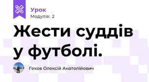 Жести суддів у футболі.