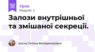 Залози внутрішньої та змішаної секреції.