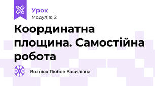 Координатна площина. Самостійна робота