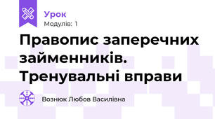 Правопис заперечних займенників. Тренувальні вправи