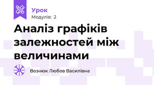 Аналіз графіків залежностей між величинами